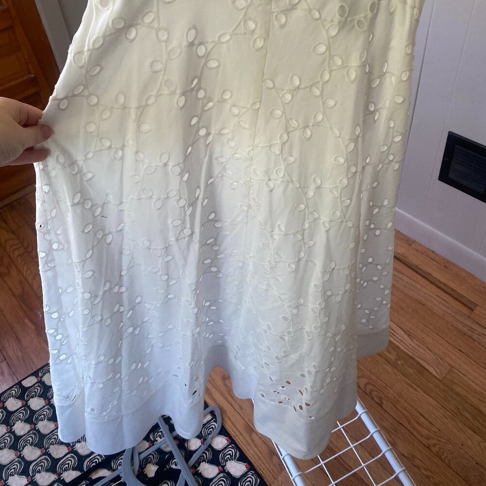 Zara White Midi Skirt